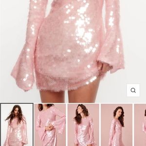 LoveshackFancy Annabella Sequin Mini Dress (NWOT)